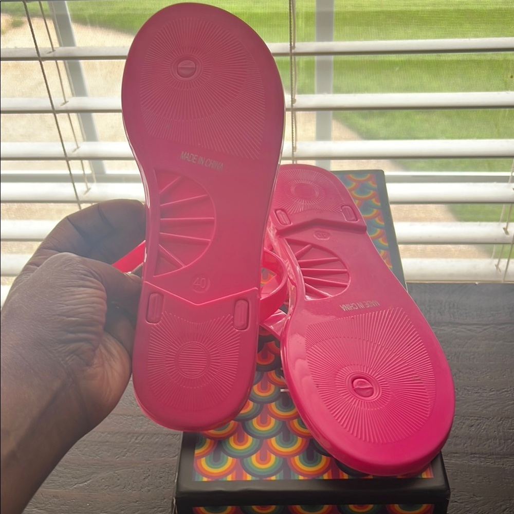 Pink Jelly Sandals - Picture 3 of 3